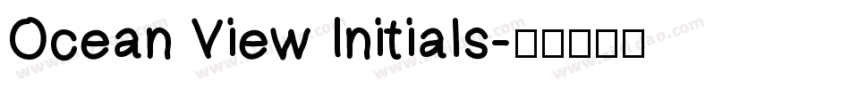 Ocean View Initials字体转换